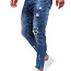 !СКИДКА! Синие модные джинсы с поясом, 29S (фото #5)