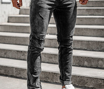 Musta värvi meeste teksad, 33L