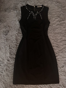 Черное вечернее платье M-L
