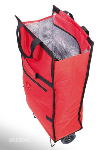 Компактная складная сумка-холодильник на колесах, 30л (фото #1)