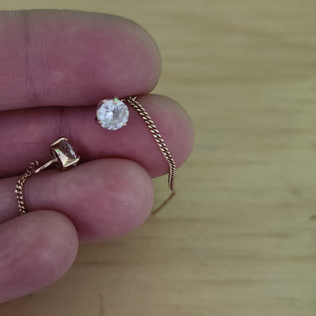 Золотые серьги 585 пробы, как новые