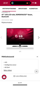 47inch LG TV 47SL9000 (3 foto / 6)