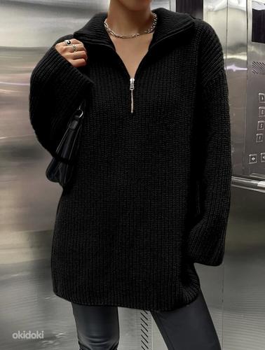 Sweater Drop Shoulder Zipper - свитер с молнией (фото #3)