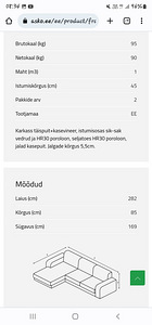 Franklin lahtikäiv nurgadiivan (3 foto / 3)