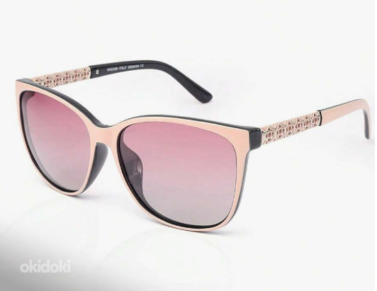 Новые поляризационные розовые солнцезащитные очки с фильтром UV400 (фото #1)