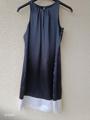 Черное шелковое платье. Must varrukateta siidist kleit (фото #1)