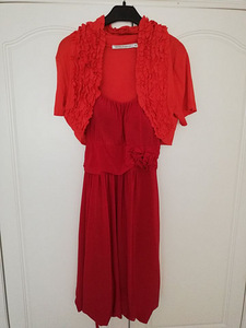 Pidulik punane kleit S/ (XS-S) 34/36 (7 foto / 8)