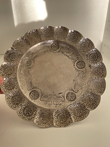 Серебряная тарелка 925/проба