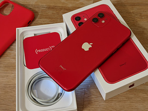 iPhone 11 PUNANE ( Ideaalses korras) (2 foto / 6)