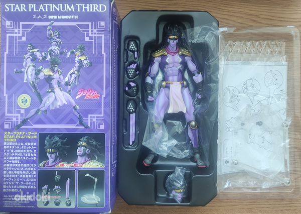 Jojo Anime Kuju Super Action Statue Star Platinum anime figu