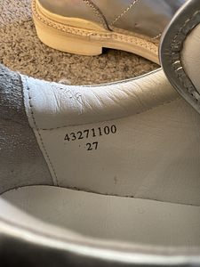 Maison Mihara Yasuhiro silver leather trainers (2 foto / 6)