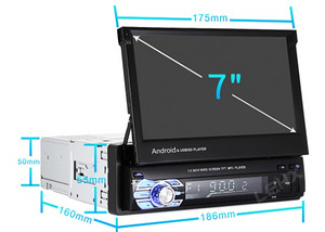1 DIN Android 10 Navi Raadio 7″ 2GB 16GB (6 foto / 6)