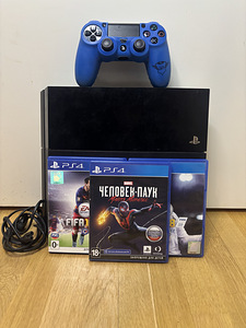 PlayStation 4 (500 GB) + pult + 3 mängu (hind kokkuleppel) (1 foto / 6)