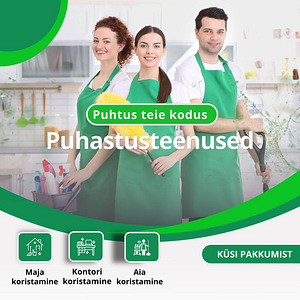 Puhastusteenused. -korter, -maja, kontor (1 foto / 6)