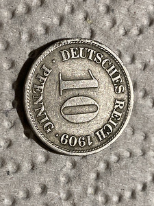 10 Pfennig Deutsches Reich 1909