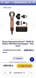 Föön Dyson Supersonic Nural™ – Curly+Coily (Amber silk/ Pink (2 foto / 8)