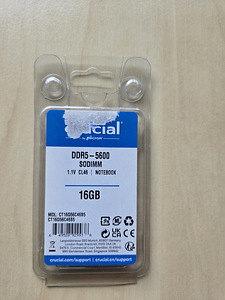 Crucial 16GB DDR5 5600MHz SO-DIMM RAM CL46 (2 foto / 3)