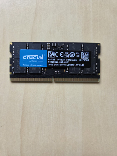 Crucial 16GB DDR5 5600MHz SO-DIMM RAM CL46