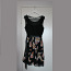 Чёрное платье с цветочным принтом Hailys (фото #1)