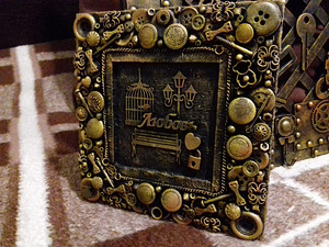 Kompositsioon stiilis "Steampunk". Suurus 16x16. (2 foto / 8)